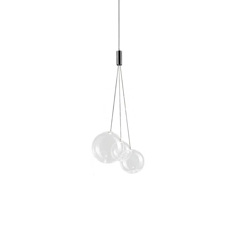 Luxe Glazen Bol Hanglamp - hanglampen - close-up