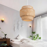 ZenWeave Bamboe Hanglamp – Handgeweven Oosterse Stijl voor Huis en Restaurant