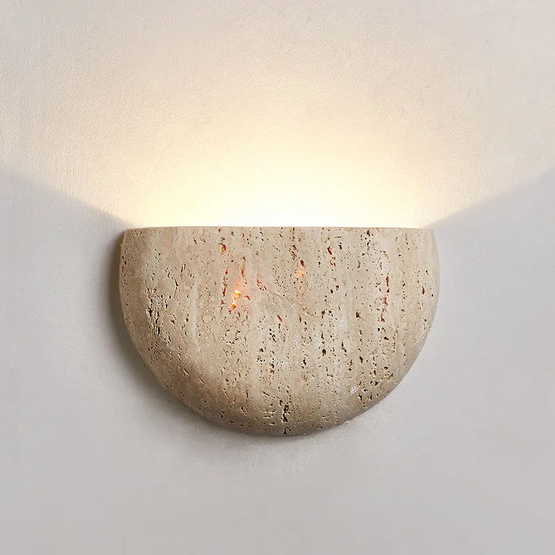 WABIKU Natuursteen Wandlamp - wandlamp - detail