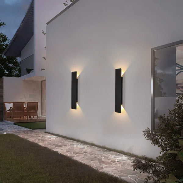 Triglow - Waterdichte Moderne Led Wandlamp Voor Buiten - wandlampen - sfeerbeeld