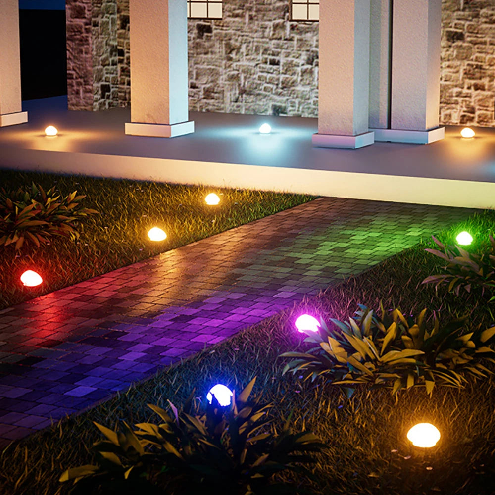 LUXGLOW Solar Kiezel Buitenlamp - buitenverlichting - in de kamer