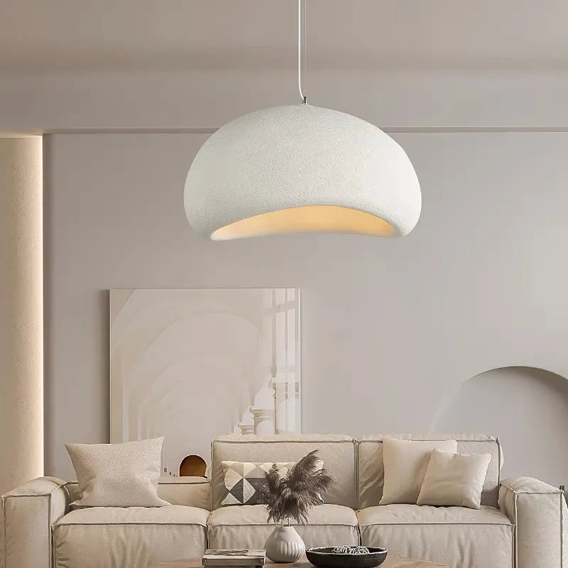 WabiGlow – Moderne Wabi Sabi LED Hanglamp voor Woonkamer, Eetkamer & Slaapkamer - hanglampen - in de kamer