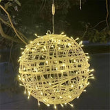 Kerst LED Rotanbal Slinger – Warme Feestverlichting & Buiten Fairy Garden Kerstverlichting