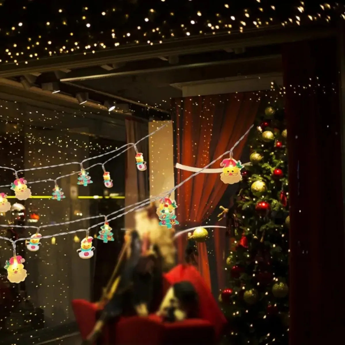 LumiKerst LED Kerstverlichting met Sneeuwman, Kerstboom & Kerstman - buitenverlichting - gemonteerd