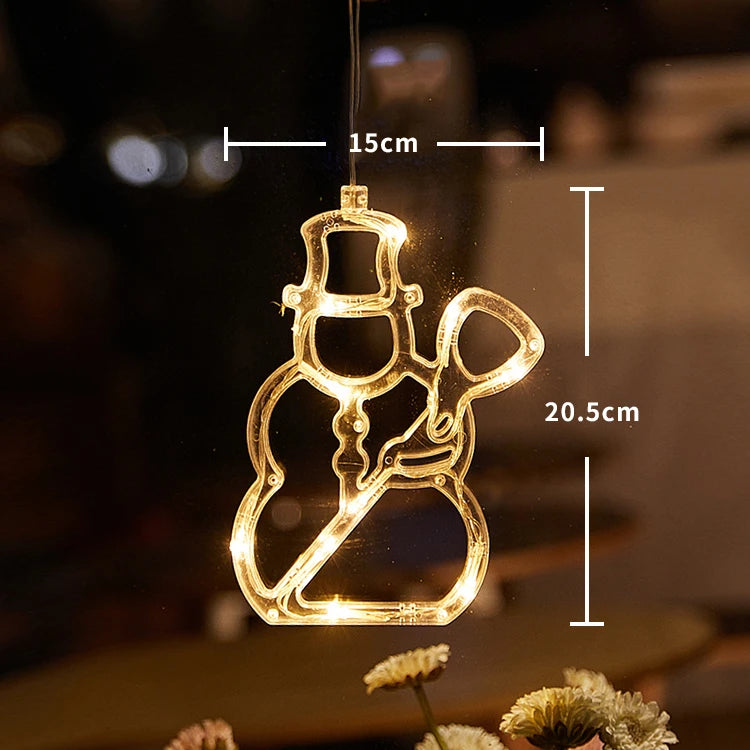 SantaGlow LED Raamverlichting met Zuignap