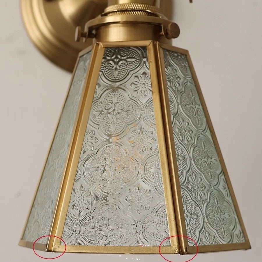 Aurora Copper Wall Light - wandlamp - gemonteerd