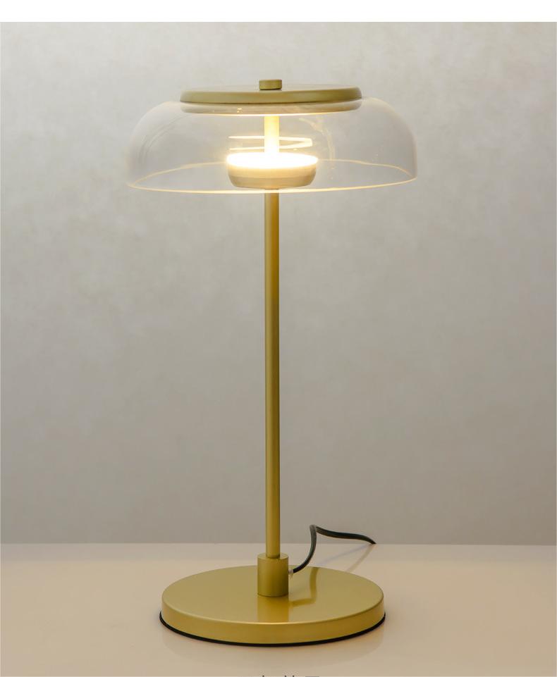 Aurélo – Designer Tafellamp van Glas met LED in Postmoderne Stijl - tafellampen - close-up