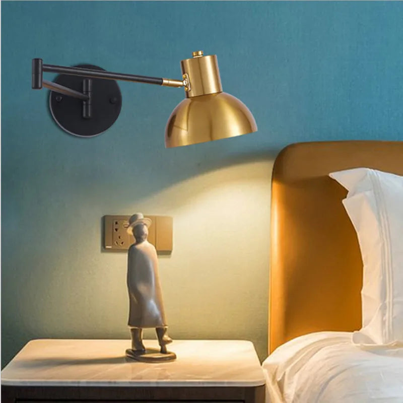 LUXARM Verstelbare Wandlamp met Lange Arm - wandlamp - gemonteerd