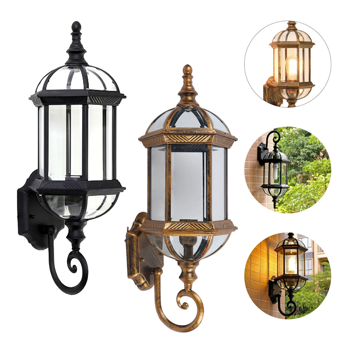 LUMIVINTA Retro Wandlantaarn Buiten - buitenverlichting - sfeerbeeld