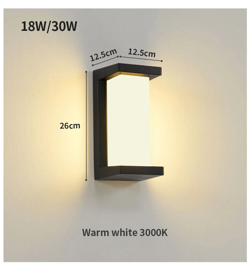 RAINFORCE IP65 LED Buitenwandlamp