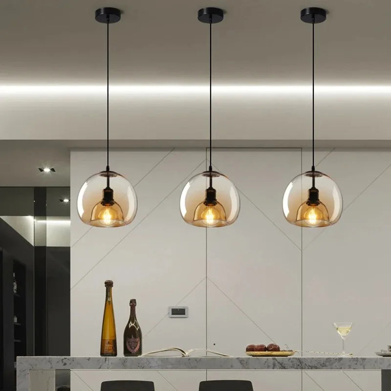 Aurora Glass Pendant Light