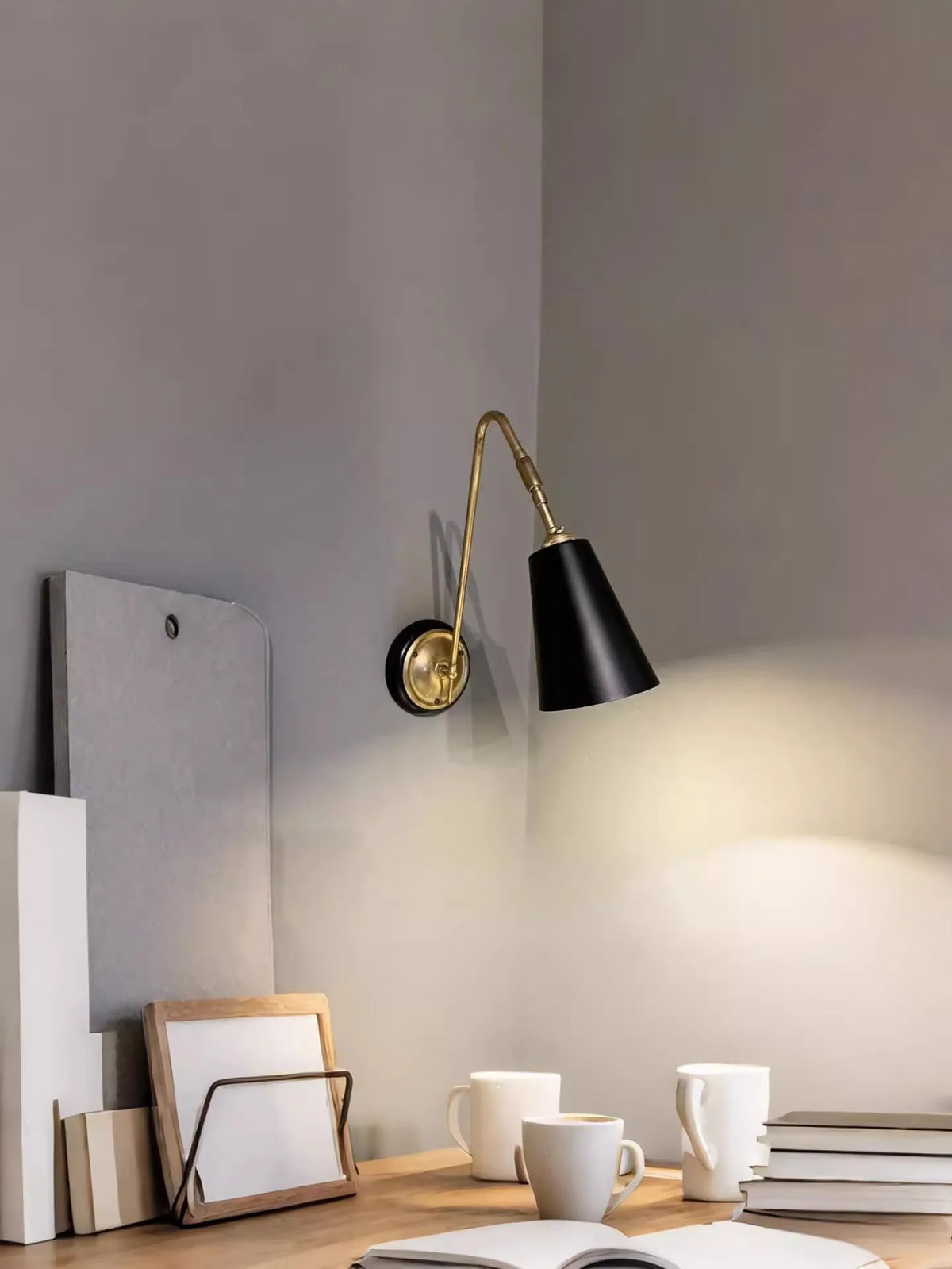Auréno Retro Messing Wandlamp - wandlamp - verlicht
