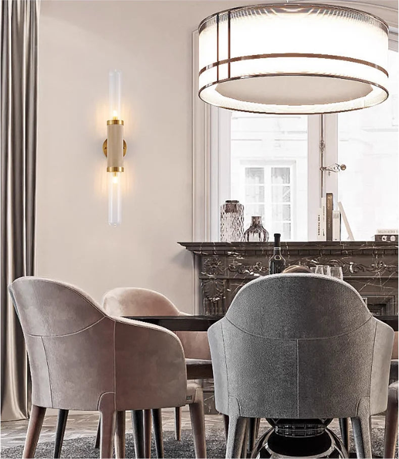 AuroraNord Luxe Wandlamp – Moderne LED Designlamp voor Slaapkamer, Restaurant & Woonruimte - wandlamp - materiaaldetail