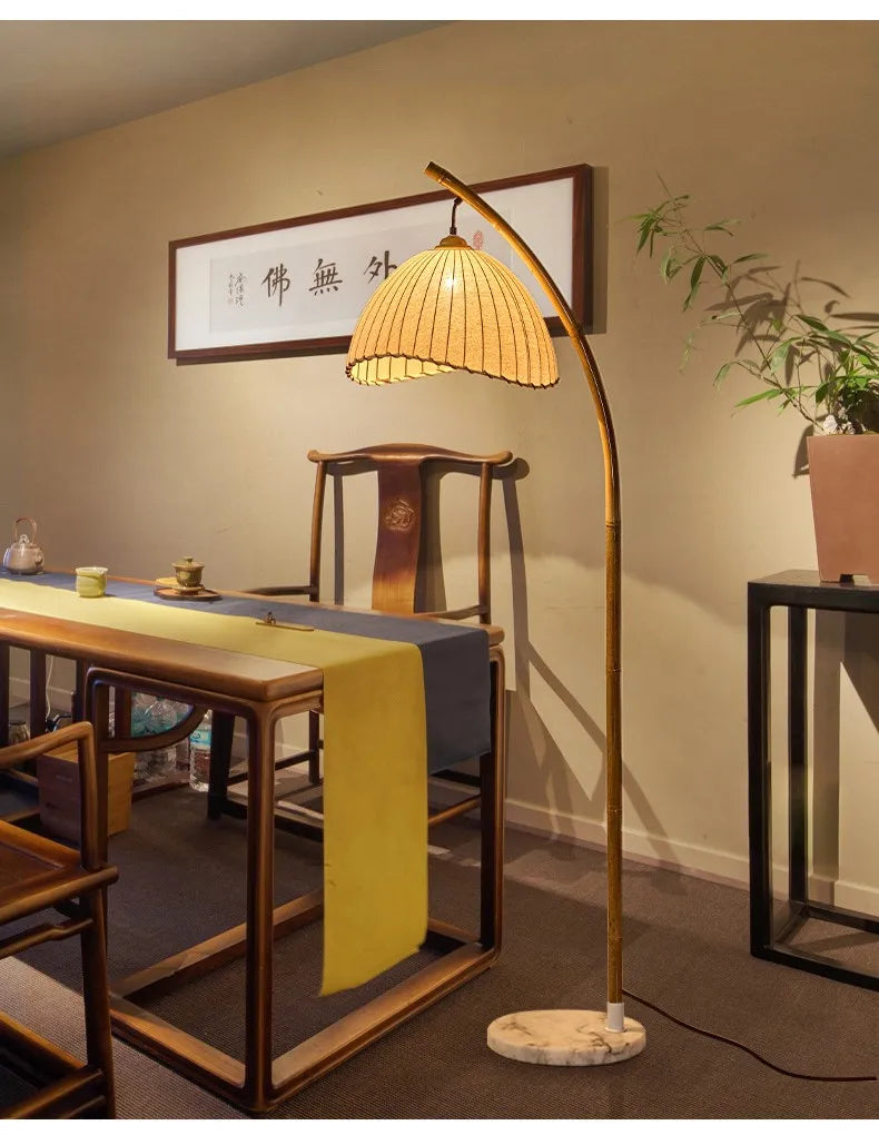 ZenGlow Wabi-Sabi LED Vloerlamp – Scandinavisch Minimalisme & Japans Design voor een Rustgevende Sfeer - vloerlampen - in de 