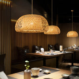 ZenWeave Bamboe Hanglamp – Handgeweven Oosterse Stijl voor Huis en Restaurant