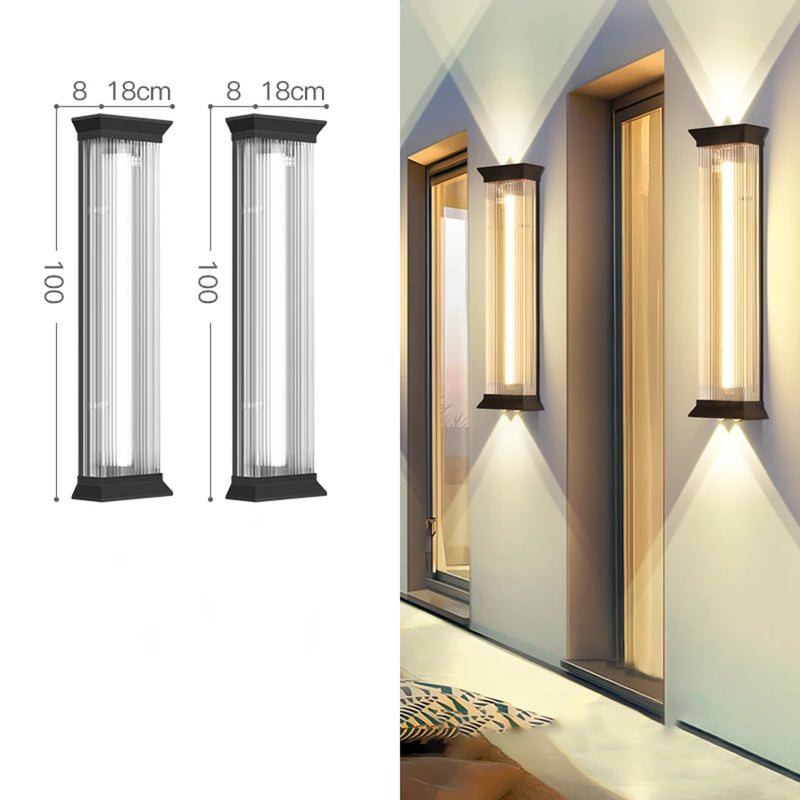 SteelLux LED Buitenlamp – Waterdichte RVS Wandlamp voor Tuin
