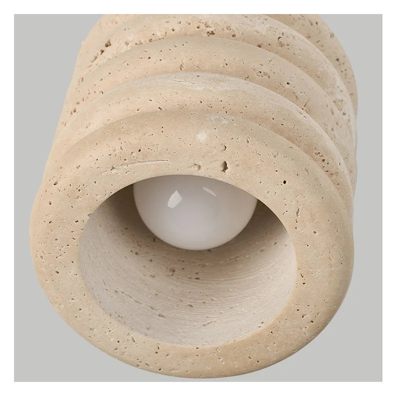 Wabi Sabi Travertin Plafondlamp - plafondlamp - afmetingen