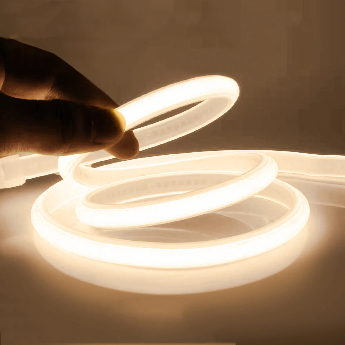 NeoGlow COB LED Neon Lichtstrip – 5M / 10M / 20M / 30M 110V–220V Waterproof LED - buitenverlichting - close-up