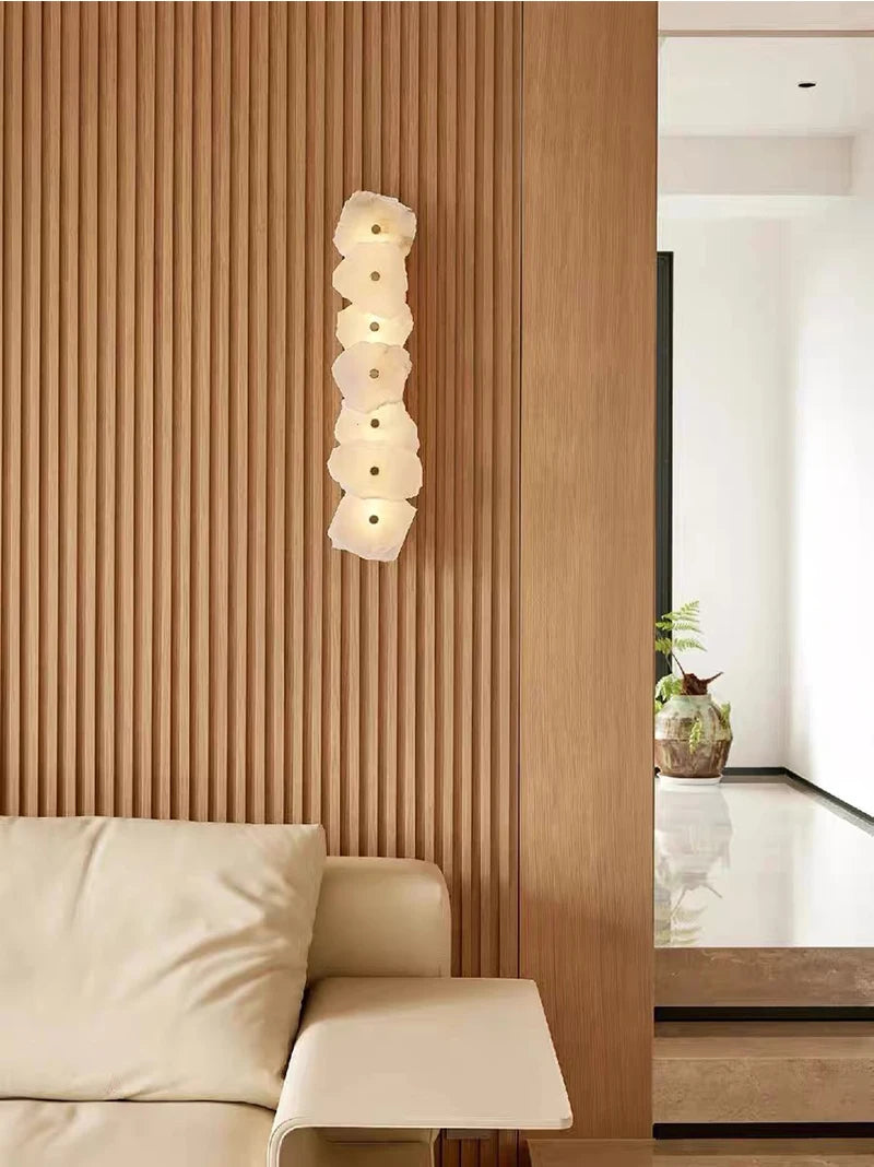LUMARA Spaanse Alabaster Wandlamp - wandlamp - gemonteerd