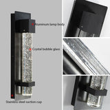 CrystalLux Buitenwandlamp – Moderne Waterdichte Wandverlichting met K9 Kristal & Anti-Roest Aluminium