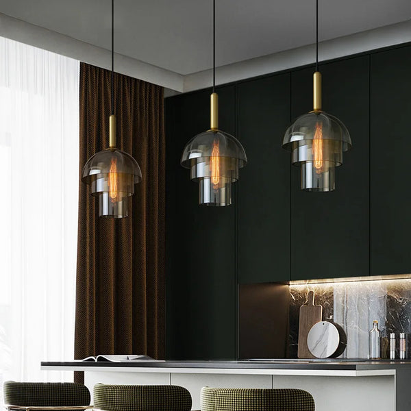 Luminova Vintage Champagne Hanglamp