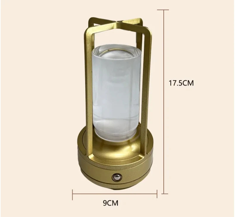 LumiCrystal Oplaadbare LED Tafellamp met Touch - tafellampen - zijaanzicht