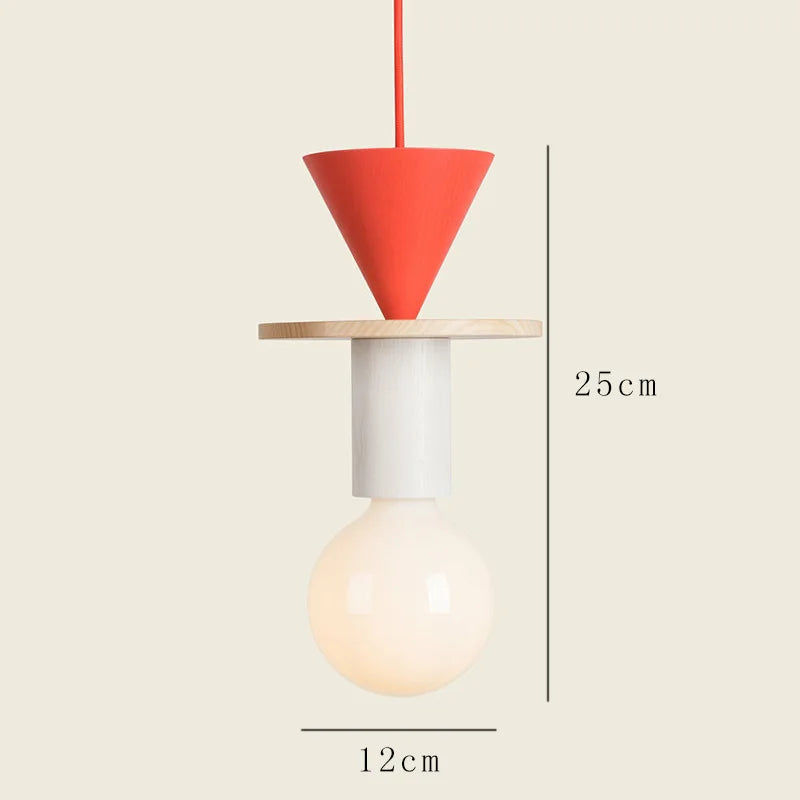 Nordic Wooden Glow - plafondlamp - gemonteerd