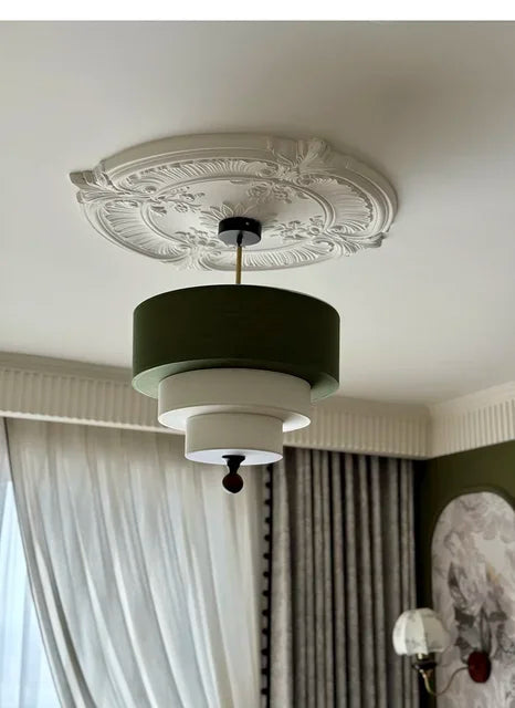 Boho Green Fabric Hanglamp