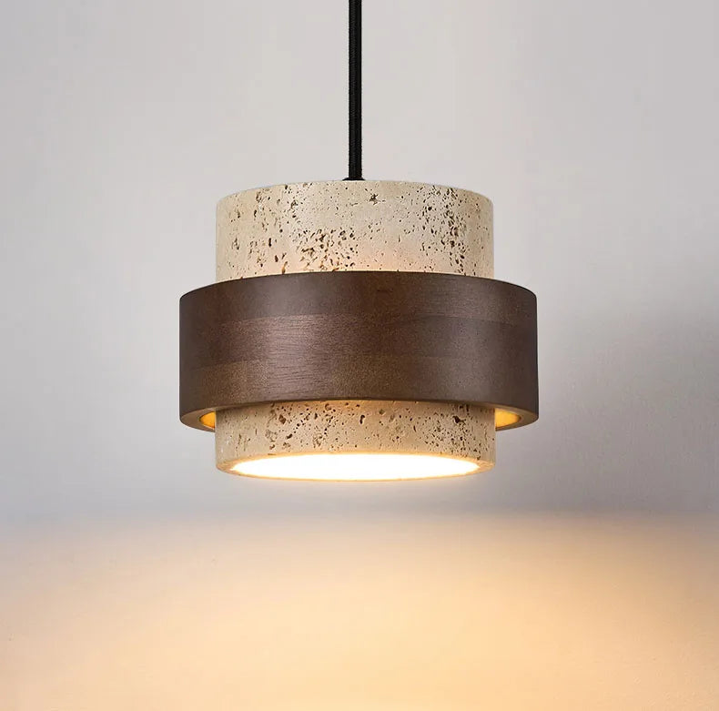 LumiStone Natuursteen LED Hanglamp - hanglampen - close-up