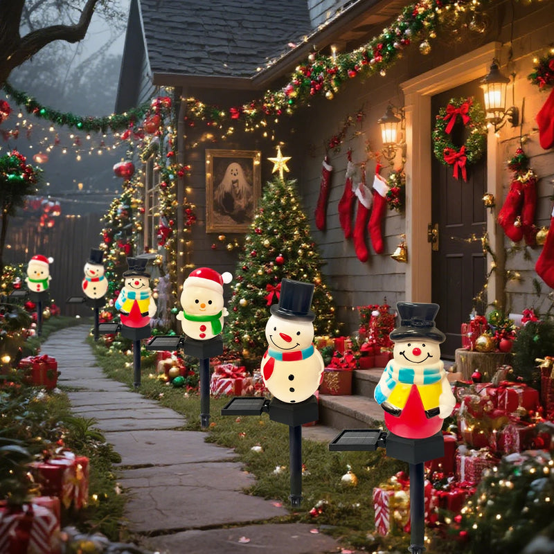 SnowGlow Kerst Sneeuwpop Solar LED Padverlichting