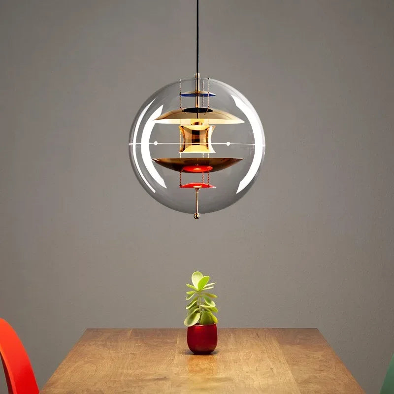 StellarGlow Nordic Planeet Kroonluchter - hanglampen - sfeerbeeld