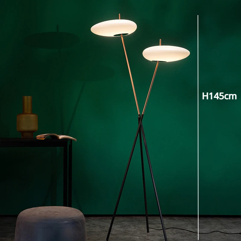 Nordic Luxe Design Vloerlamp – Stijlvolle LED Staande Lamp voor Woonkamer, Eetkamer & Slaapkamer - vloerlamp - sfeerbeeld