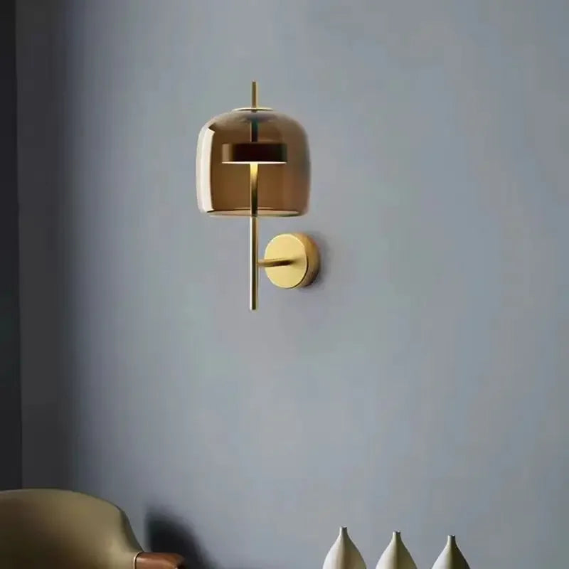 LumiVerre – Elegante Glazen Wandlamp - wandlamp - gemonteerd