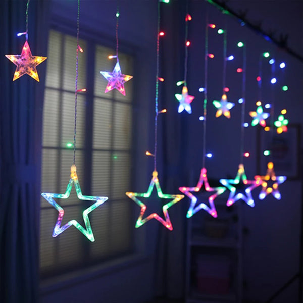 LumiSter 3.5M Sterren Gordijnverlichting – 138 LED Fairy Lights Kerstverlichting