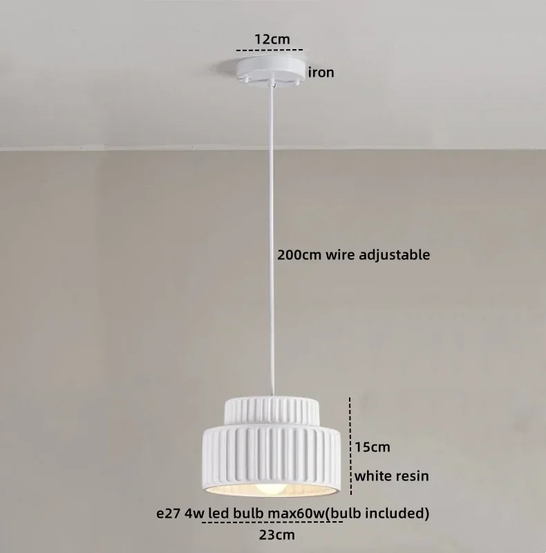 LumiCream – Nordic Moderne LED Hanglamp - plafondlampen - afmetingen