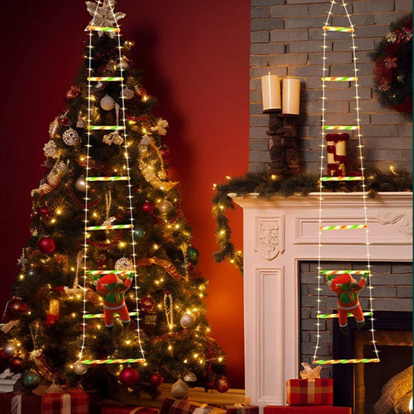 KerstLuxe Santa Claus Klimtouw LED Sfeerverlichting – 1M / 3M USB String Light