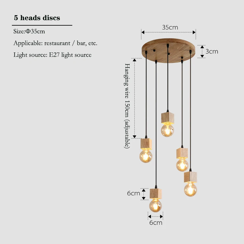 ScandiGlow Houten Hanglampen