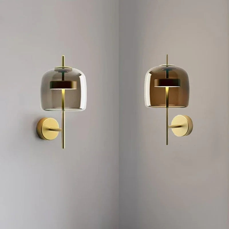 LumiVerre – Elegante Glazen Wandlamp - wandlamp - in de kamer