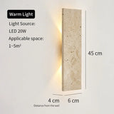NATURGLO Waterdichte Natuursteen Wandlamp