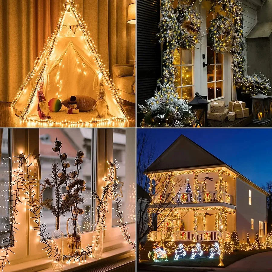 LumiBurst 25M 2000 LED Cluster Kerstverlichting - buitenverlichting - detail