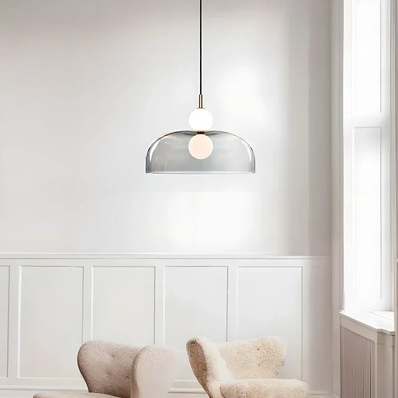 NordLume DuoSphere – Scandinavische Dubbele Glazen Hanglamp