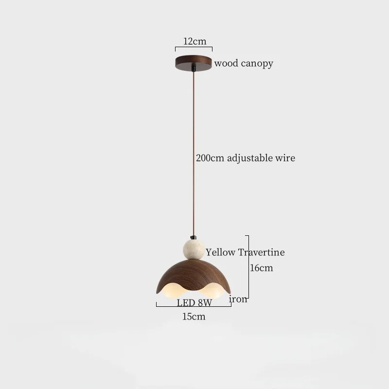 ZenAura Japanse Wabi-Sabi LED Hanglamp - hanglampen