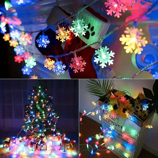 FrostLume LED Sneeuwvlok Slingerlicht