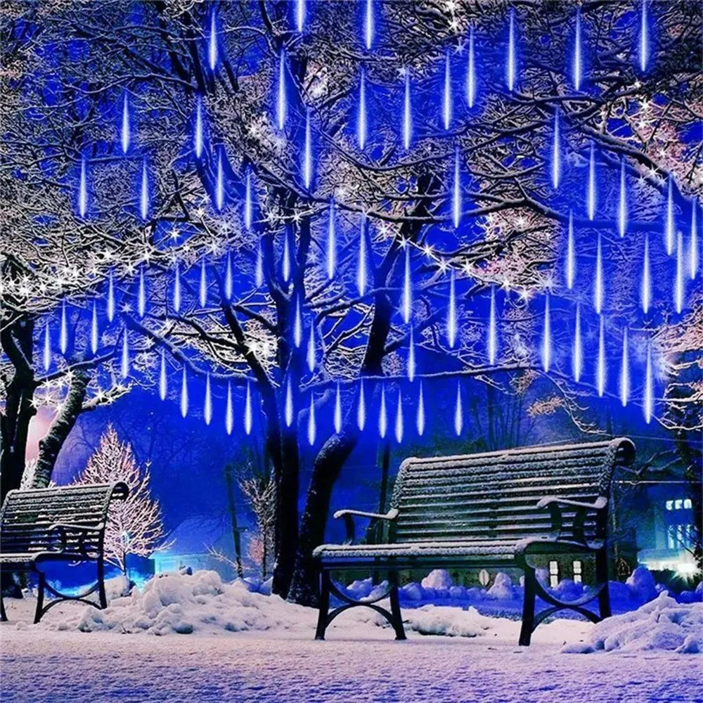 LumiRegen 50cm LED Vallende Sterren Regen-kerstverlichting - buitenverlichting - afmetingen
