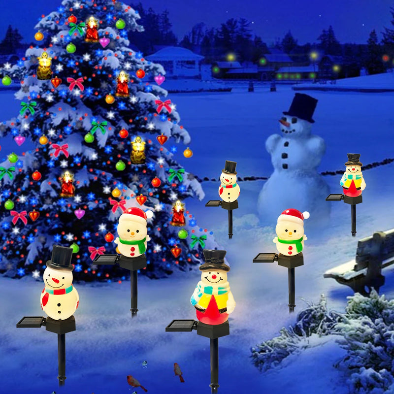 SnowGlow Kerst Sneeuwpop Solar LED Padverlichting