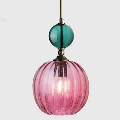 AuroraNordic Gekleurd Glas Hanglamp - hanglampen - in de kamer