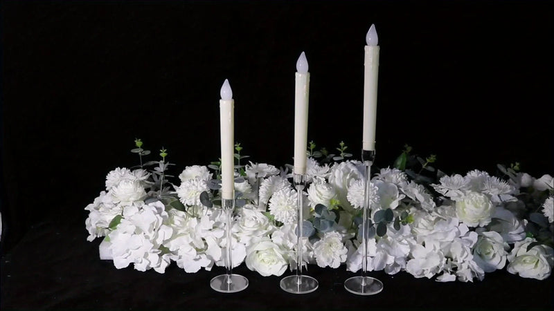 LumenAcry Heldere Acryl Kandelaar Set (3-delig)