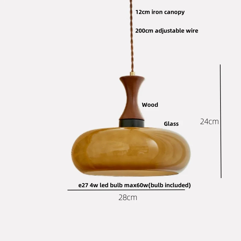 AmberGlow Vintage LED Hanglamp - hanglampen - in de kamer