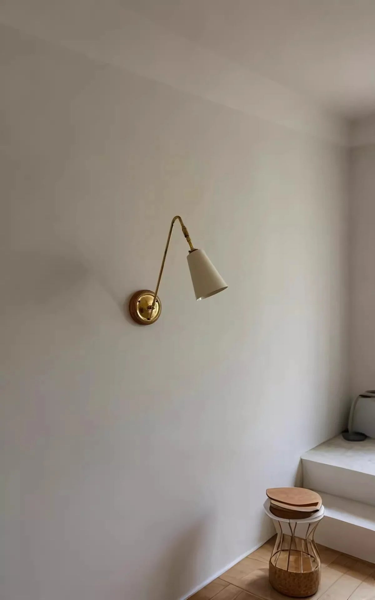 Auréno Retro Messing Wandlamp - wandlamp - in de kamer