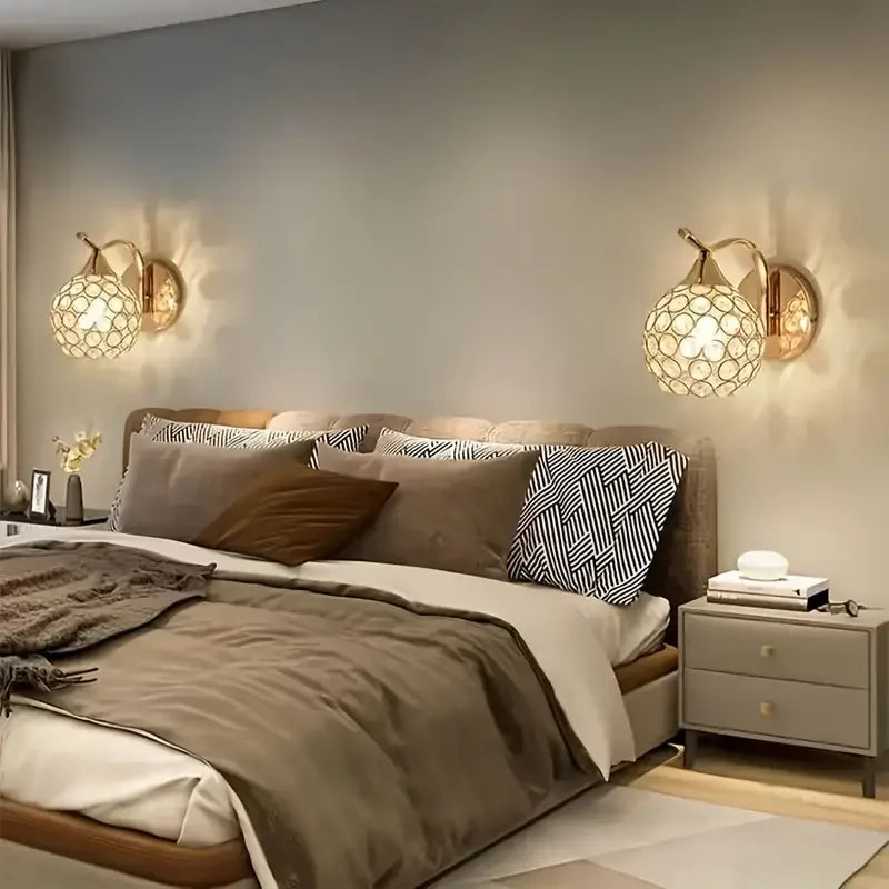 AureliaLux – Moderne Kristallen Wandlamp - wandlamp - detail